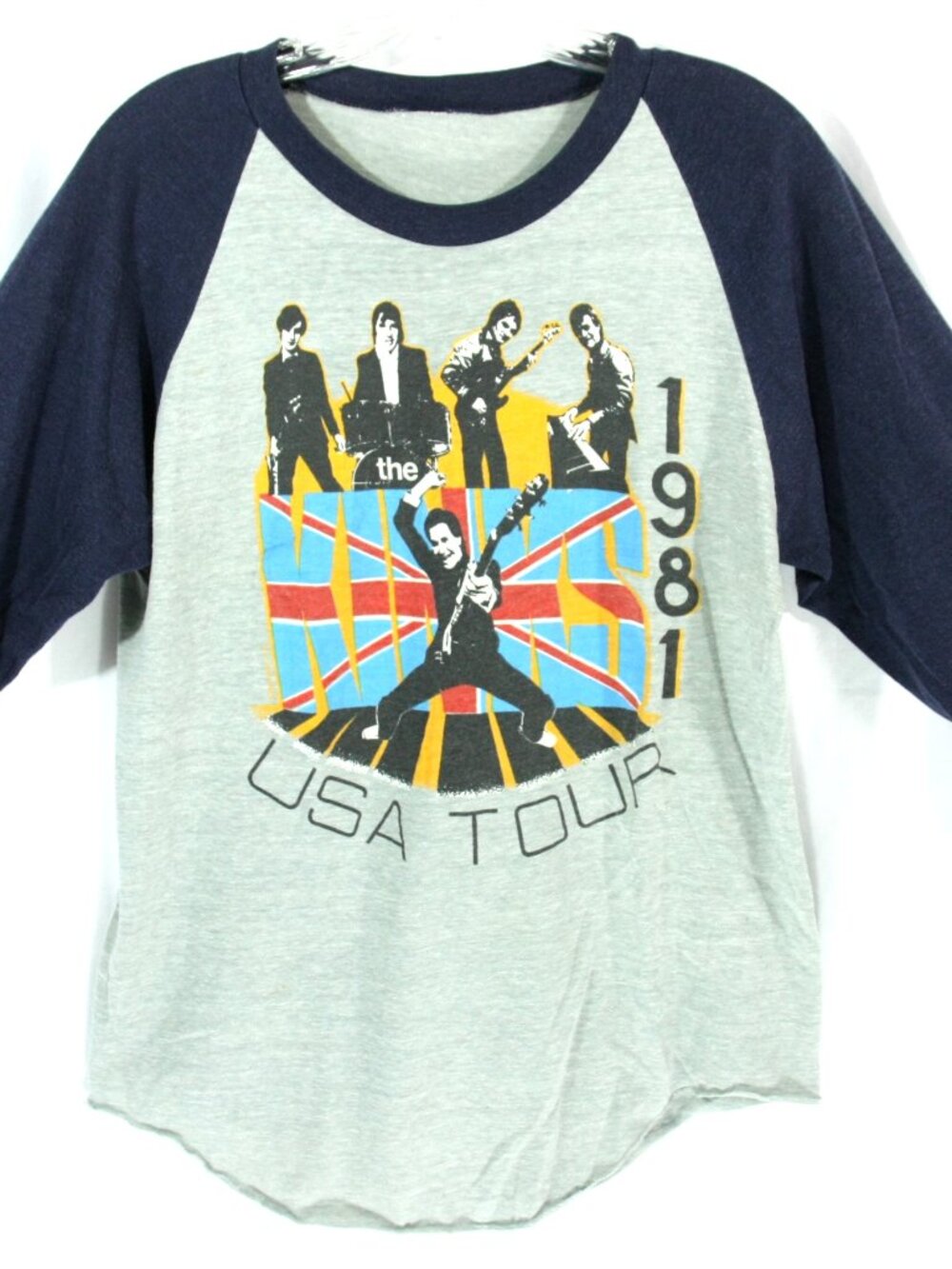 Vintage The Kinks USA Tour 1981 Single Stitch Baseball Tee Ringer T Shirt 1980s